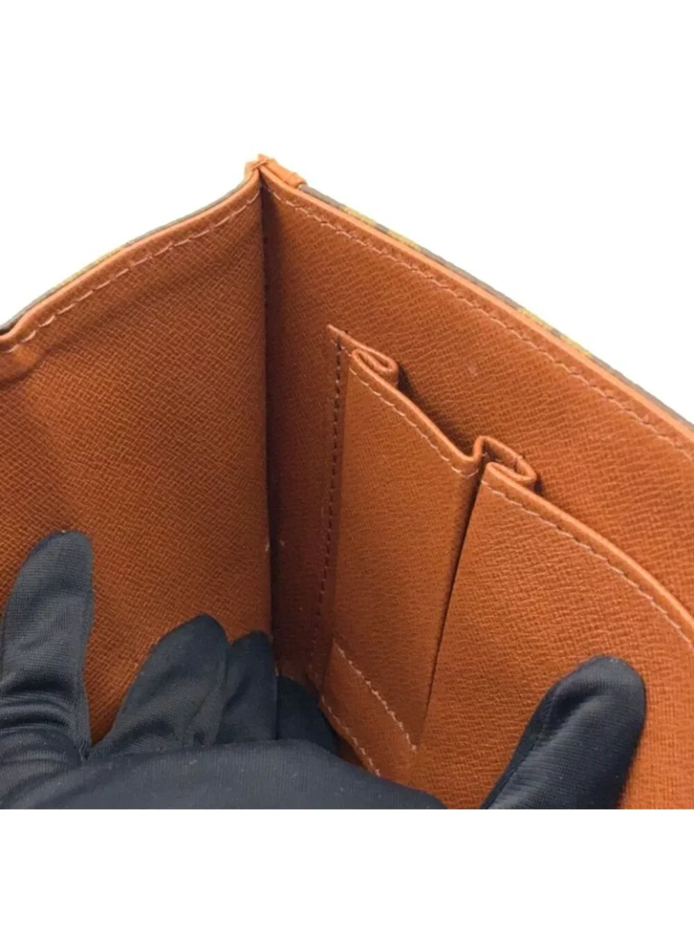 Louis Vuitton Pochette Dam PM Monogram Leather Brown Light Clutch Gold